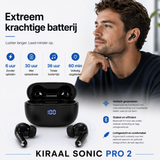 Kiraal Sonic Pro 2 - Draadloze Oordopjes